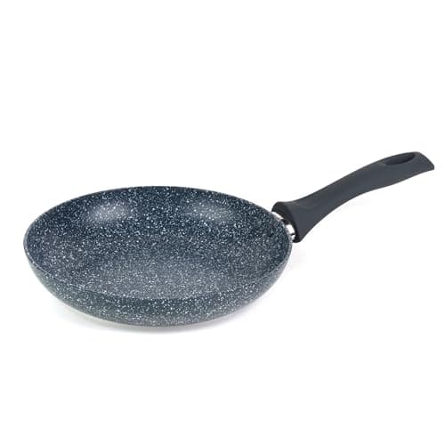 Image of Russell Hobbs RH00841EU Nightfall Stone Frying Pan – 24 cm Non-Stick Cooking Pan, Induction Hob Suitable, Aluminium Cookware, For Pancake, Egg, Omelette, PFOA-Free, Stay Cool Handle, Lightweight, Blue