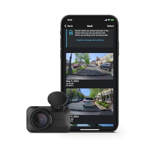 Image of Garmin Dash Cam™ Mini 3, Ultracompact 1080p HD Dash Cam with a 140-degree Field of View, Built in Clarity™ Polarizer, Voice Controlled, Automatic Recording (Renewed)
