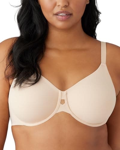 Image of Wacoal Womens Superbly Smooth Underwire Bra, Sand, 32DD