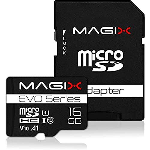 Image of Magix 16GB microSD Card Class10 V10 U1, Read Speed Up to 80 MB/s, EVO Series (SD Adapter Included)