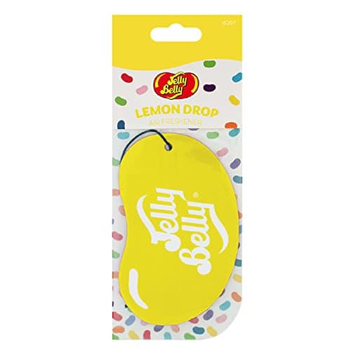 Image of Jelly Belly 15207 2D Lemon Drop Air Freshener, Yellow