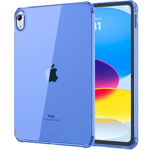 Image of MoKo Clear Case for iPad (A16) 11th Generation 2025 11-inch/10th Generation 2022 10.9 inch, Lightweight Soft TPU, Anti-Scratch Ultra Slim Protective Tablet Cover, Impact Resistant, Ultramarine