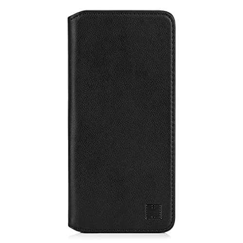 Image of 32ndShop 32nd Classic Series 2.0 - Real Leather Book Wallet Flip Case Cover For Nokia 5.3 (2020), Real Leather Design With Card Slot, Magnetic Closure and Built In Stand - Black