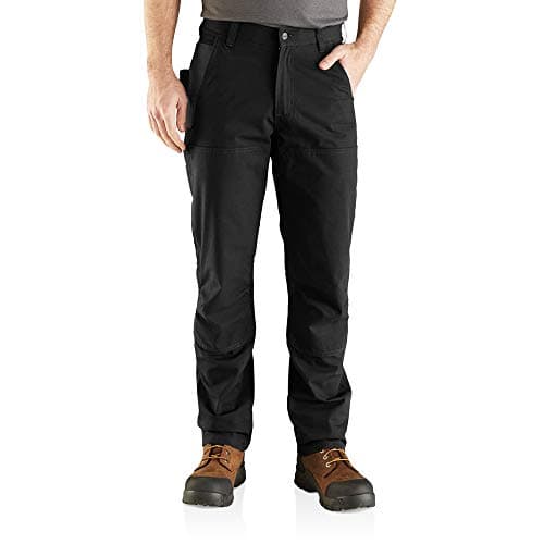 Image of Carhartt Steel Rugged Flex Relaxed Fit Double-Front Utility Work Trousers Men Black W40/L32