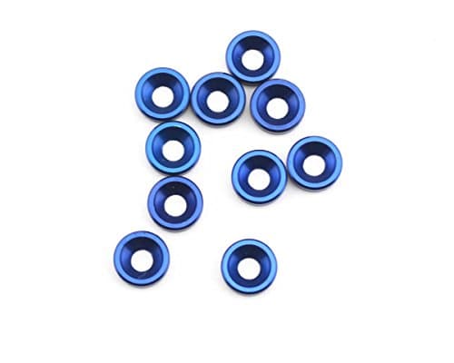 Image of Team Associated 89229 RC8 Blue Countersunk Washer
