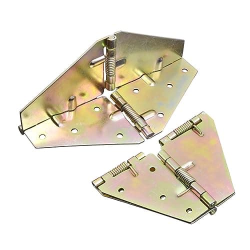 Image of Dining Table Flap Hinge, Folding Dining Table Leafs Support Hinge Heavy Duty Spring Loaded Hinges for A Variety of Furniture Pieces Shelves Cabinets Bar Counters with Screws, 151x1.5x61mm 2 Pack