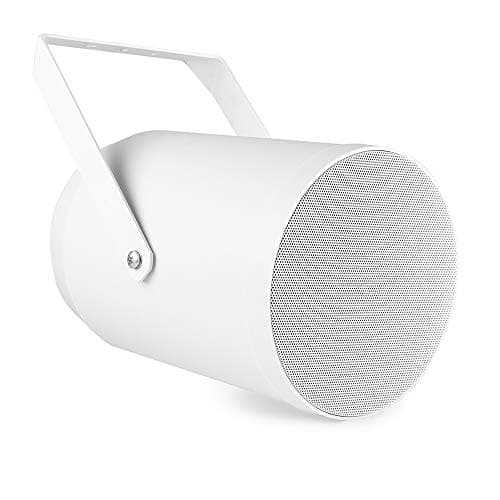 Image of Power Dynamics PSP6 Outdoor Projector Speaker 100V Weatherproof IPX5 System, Garden and Poolside White PA Speaker, 6.5 Inch 20W RMS 70V Installation Audio