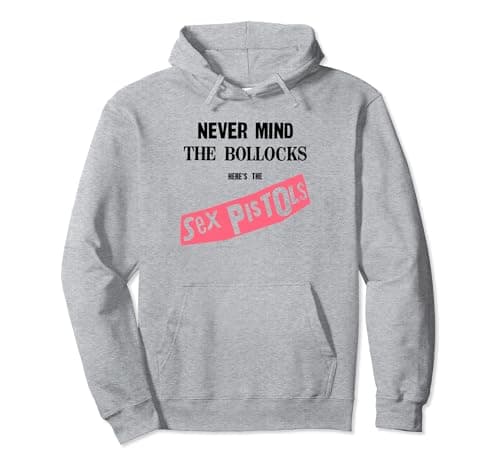 Image of Sex Pistols Official Never Mind The Bollocks Pink Pullover Hoodie