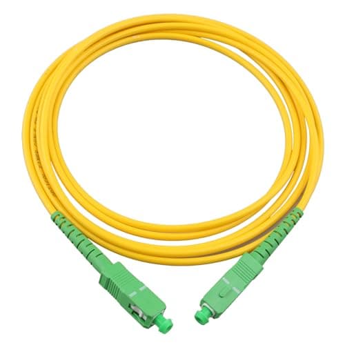 Image of Jopto 2m(7ft) Fiber Optic Cable SC/APC to SC/APC Connector Simplex Single mode 9/125 Fiber Patch Cable Compatible with FTTH Cables PVC LSZH Jacket Fiber Optic Cord - Optics Pigtail Lead Series