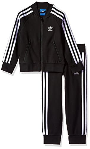 Image of adidas Originals Toddler Boys' Originals Kids Superstar Track Suit, Black/White, 4T