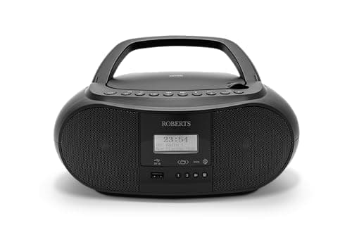 Image of Roberts ZOOMBOX4 FM/DAB/DAB+ CD Boombox with Bluetooth, Black