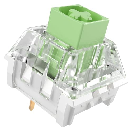 Image of Zjmehty Kailh Box Jade Switches for Mechanical Gaming Keyboard,3-Pin 50gf Clicky/lubed/Dust&Waterproof Switches(10Pcs,Kailh Box Jade)