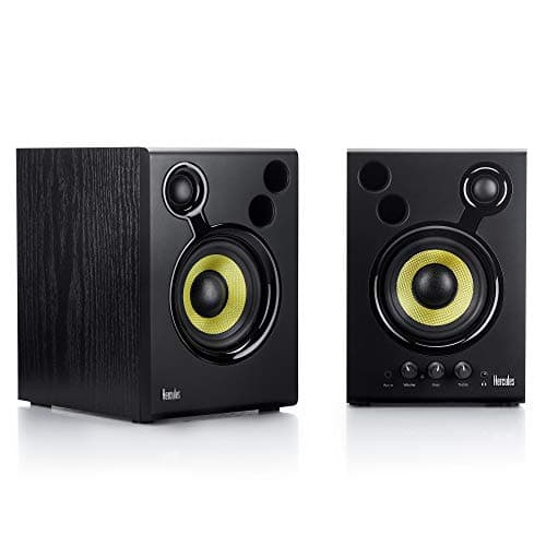 Image of Hercules DJMonitor 42 – Professional 2-Way Active DJ Monitors with 4.5” Speakers for Studio and DJ