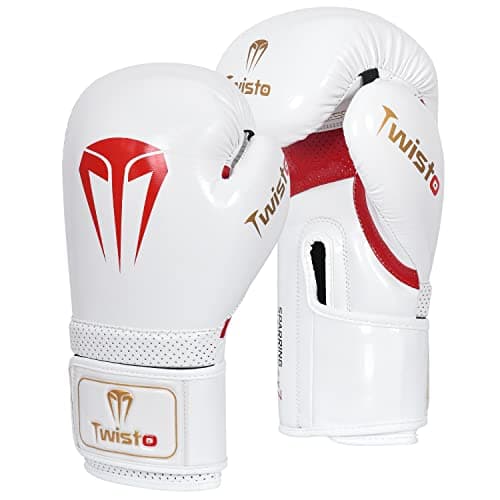 Image of Twisto Boxing Gloves Sparring X7 (14 oz, White/Red)