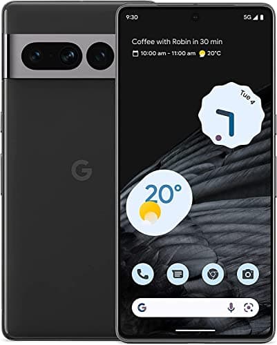 Image of Google Pixel 7 Pro 5G 128GB 12GB RAM 24-Hour Battery Factory Unlocked for All Carriers Global Version - Obsidian