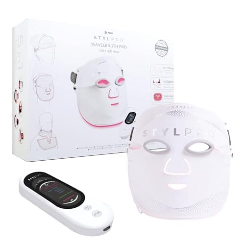 Image of STYLPRO WAVELENGTH PRO 5-in-1 LED Light Therapy Mask – Red Light Therapy for Face, Neck, Back & Hair | 548 LEDs | Age defying, Wrinkles, Hair Growth