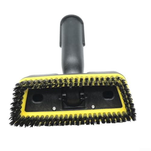 Image of Detachable Steam Handheld Brush for Karcher SC1-5 CTK1020, High-Temp Nylon Bristle Floor Cleaning Head with Replaceable Tips for Tile Marble Bathroom Furniture(Black)