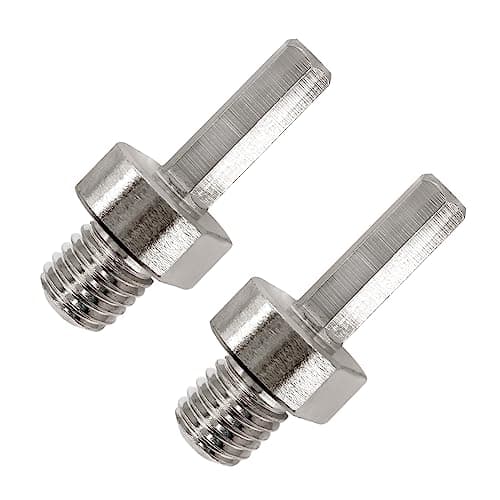 Image of Adapter M14 Male Thread to HEX Shank for Core Drill Bit,LEKOMESH 2PCS Diamond Drill Bit Adapter for M14 Connection Hexagonal,Diamond Hole Saw Adapter Fitted On Hand Drill or Benchtop drills