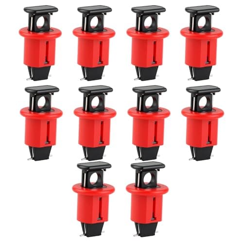 Image of 10 Pack Miniature Circuit Breaker Lockout MCB Lock Off Kit for Electricians Professional Air Switch Locks Electrical Safety Device for Power Isolation Miniature Circuits Breaker