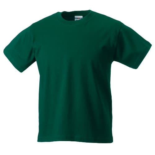 Image of Jerzees Schoolgear Childrens Classic Plain T-Shirt (9-10) (Bottle Green)