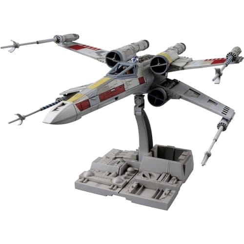 Image of Revell 01200 X-Wing Starfighter Bandai (Click System) 1:72 Scale Unbuilt, Pre-coloured, Click-Together (Non-Glue), Plastic Model Kit