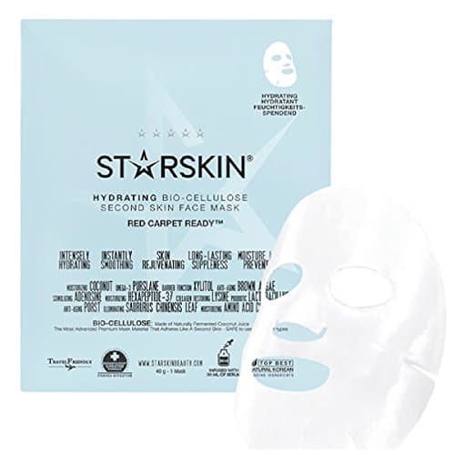 Image of STARSKIN Red Carpet Ready - Hydrating Coconut Bio-Cellulose Second Skin Face Mask, Restore dewy radiance to dry, dull and dehydrated skin