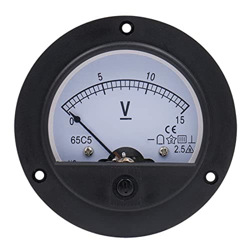 Image of WANGCL DC 0-15V Analogue Panel Meter Volt Voltage Gauge Analog Voltmeter