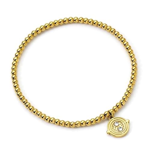 Image of Harry Potter Stainless Steel Time Turner Gold Ball Bead Bracelet