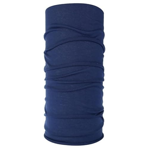 Image of WS Accessories Unisex Neck Tube Face Mask Balaclava Scarf Bandana Cycling Biker Snood Cover Multi-Use (Navy Blue)