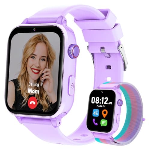 Image of BJLBOJEY Kids Smart Watch GPS Tracker 4G Kid Smartwatch for Boys Girls Phone Watch with Video Call SOS School Mode Pedometer Birthday for 5-12 Years Old