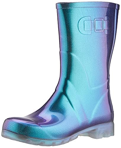 Image of Beck Women's Glossy Rain Boot, Turquoise, 6 UK