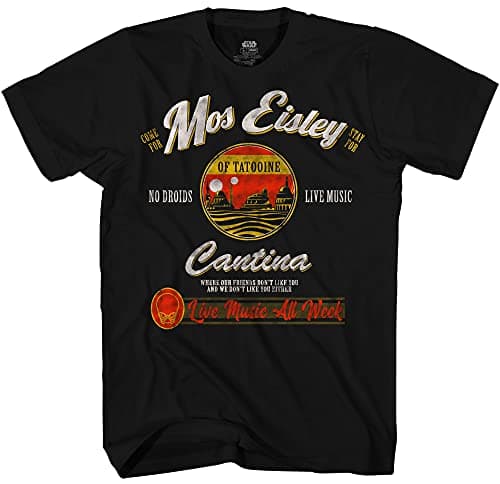Image of Star Wars Mos Eisley Cantina Tatooine Men's Adult Graphic Tee T-Shirt