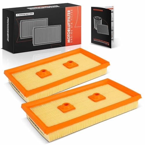 Image of Frankberg 2x Engine Air Filters with Filters insert Compatible with A3 8P1 2003-2007 Octavi.a II 1Z3 2004-2008 Golf V 1K1 2003-2008 Passa.t 3C2 2005-2008 Replace# 03C129620B