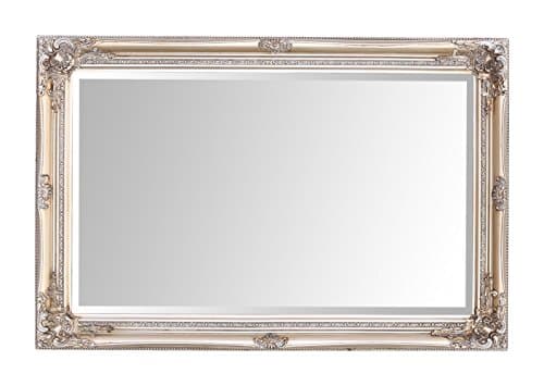 Image of Select Mirrors Rhone Wall Mirror – French Vintage, Rococo Baroque Style, Chic Home Decor – 60cm x 90cm (2x3 ft) (Antique Champagne)