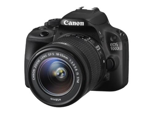 Image of Canon EOS 100D DSLR Camera with EF-S 18-55mm III Lens - Black (18MP, CMOS Sensor) 3 inch Touch Screen LCD
