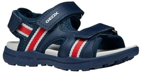 Image of Geox J Vaniett Boy B Sandal, Navy red, 2.5 UK