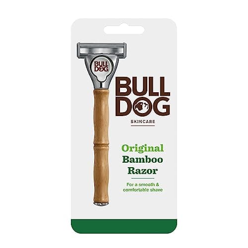 Image of BULLDOG SKINCARE - Original Bamboo Razor Smooth Glide Razor Handle + 2 Blade Refills