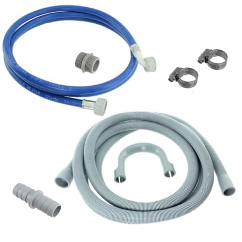 Image of UTIZ Universal Cold Water Fill Long 2.5m Inlet Pipe + 2.5m Drain Hose Extension Kit
