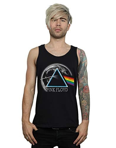 Image of Pink Floyd Men's Dark Side of The Moon Distressed Vest Black XX-Large
