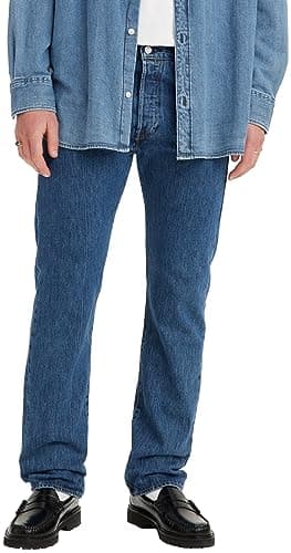 Image of Levi's Men's 501 Original Fit Jeans, Stonewash X, 34W / 30L