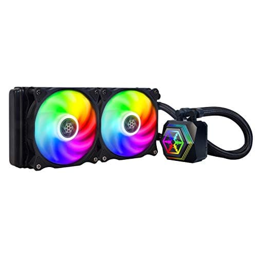 Image of SilverStone Sst-PF240-Argb - Permafrost Premium Water Cooler, Dual Adjustable 120mm PWM, Argb, Intel/AMD