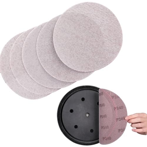 Image of Sruhrak 225mm Net Sandpaper, 25 PCS Mesh Sanding Discs 240 Grit Hook and Loop Sanding Pads for Drywall Sander Efficient Dust Removal Random Orbital Sander Polishing