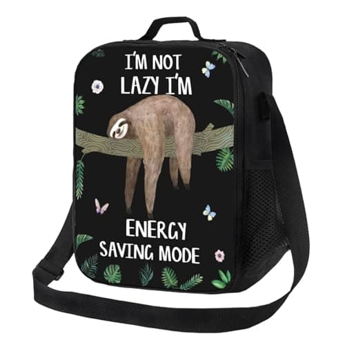 Image of Gaakvrr Sloth Lunch Bag for Boys, Insulated Lunchboxg for Adult Teens Girls, Reusable Portable Lunch Box for Kids Sloth Gifts