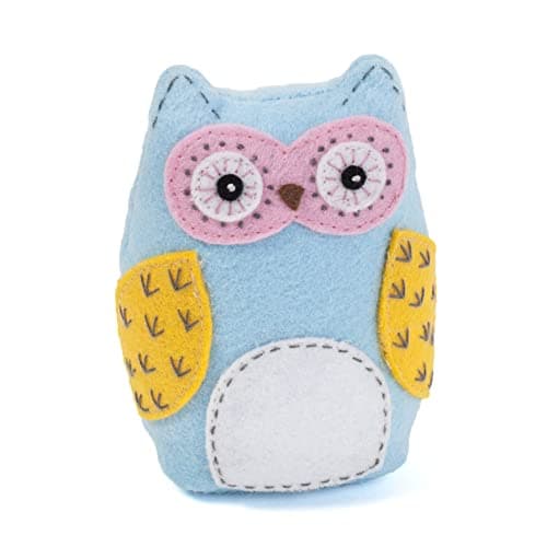 Image of Hobby Gift Novelty Fabric Pincushion - 5 x 7.5 x 12cm - Owl