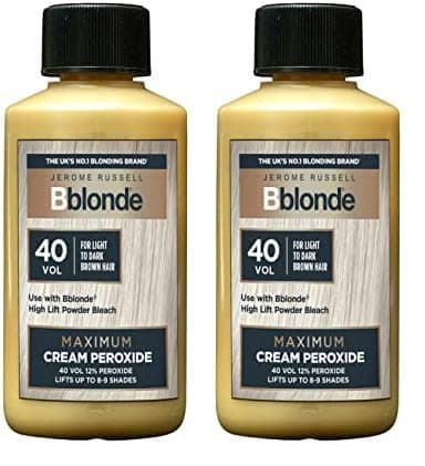 Image of Jerome Russell Bblonde Cream Peroxide, 40 Volume, 12% Peroxide, Lifts 8-9 Levels, 75ml (Pack of 2)