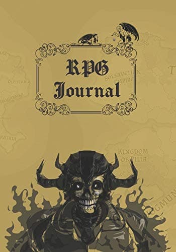Image of RPG JOURNAL: ROLE PLAYING GAME PAPER (RULED, GRAPH AND HEX ) | HANDY TRACKING, PLANNING AND MAPPING NOTEBOOK | CHARACTER CREATION | PLOTTING MOVES | ... BOYFRIEND GIFT | GAMER DESIGN | DEATH COVER.