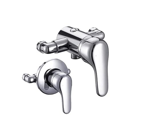 Image of Lunar Single Lever Chrome Shower Mixer Valve for Exposed and Concealed