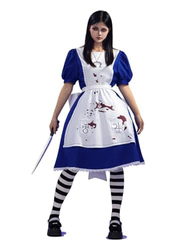 Image of OSIAS Game Alice: Madness Returns Alice Cosplay Costume for Halloween, Anime, Comic Con, Party (XXL)