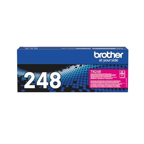 Image of Brother TN-248M Toner Cartridge, Magenta, Single Pack, Standard Yield, Includes 1 x Toner Cartridge, Genuine Supplies