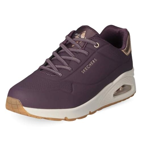 Image of Skechers Women's Uno - Shimmer Away Sneaker, Purple, 6 UK